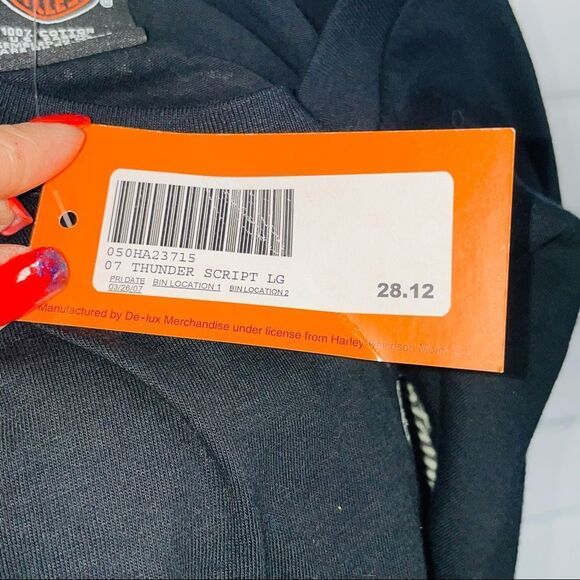 NWT Harley Davidson Black Thunder Mountain Tee - Large - Picture 14 of 15